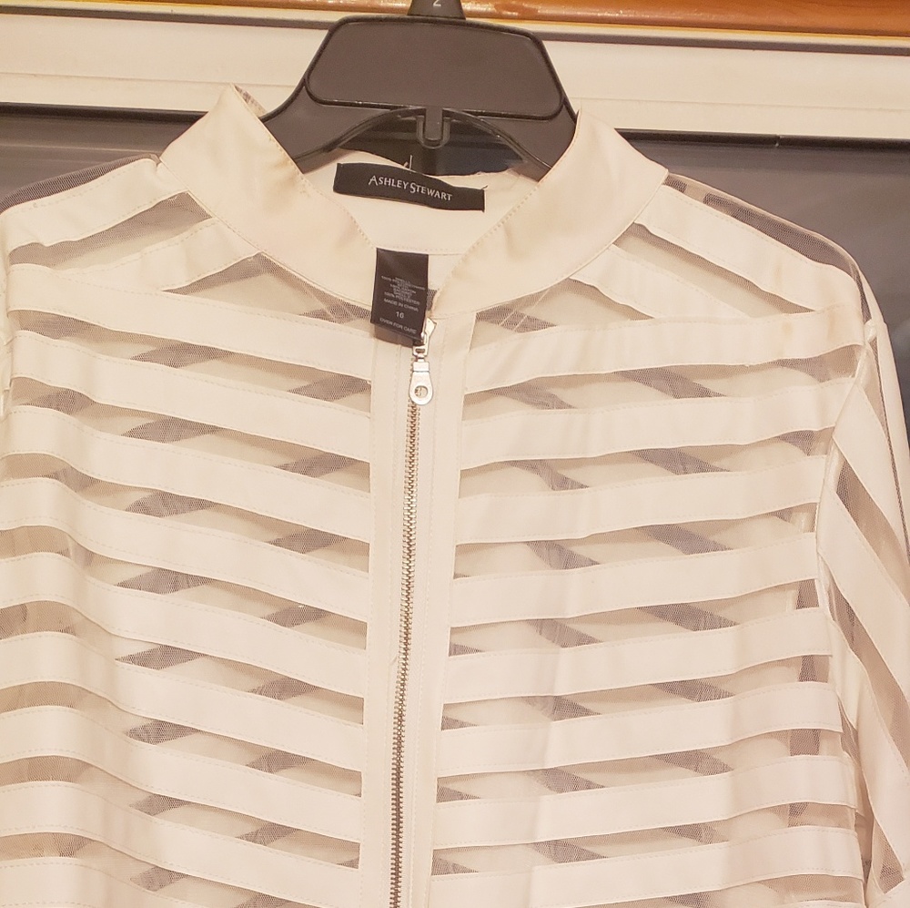 Cream Moto style jacket